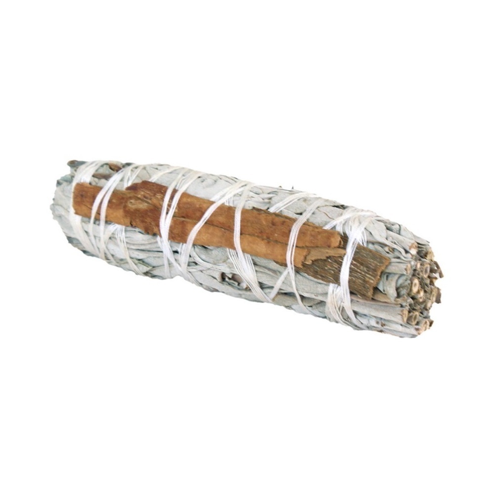 White Sage & Cinnamon Smudge Stick